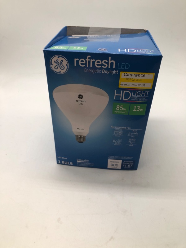 Photo 2 of GE 13.5W 65W Equivalent Refresh LED HD Indoor Floodlight Bulb Daylight
