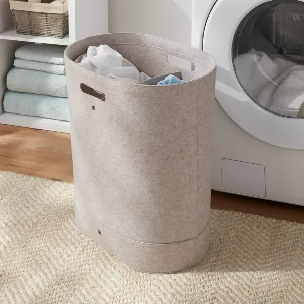 Photo 1 of Felt Double Laundry Hamper Oatmeal - Brightroom™
