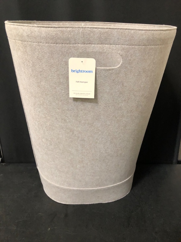 Photo 2 of Felt Double Laundry Hamper Oatmeal - Brightroom™
