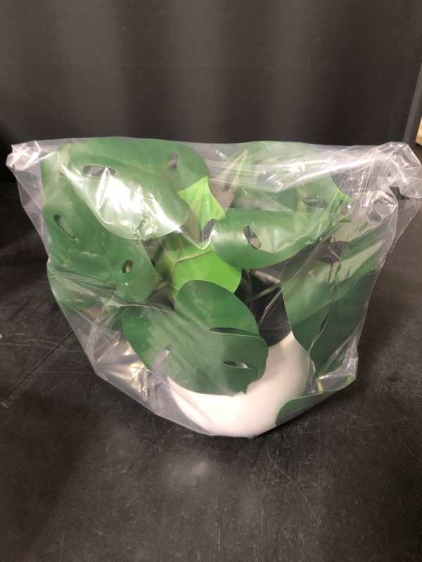 Photo 2 of 11.5" Medium Tabletop Monstera Artificial Plant - Threshold™
