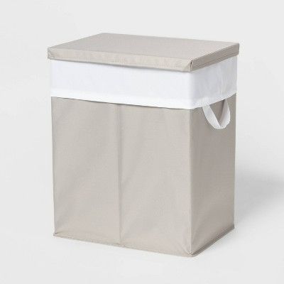 Photo 1 of Laundry Hamper with Lift Liner and Lid Gray - Brightroom™
