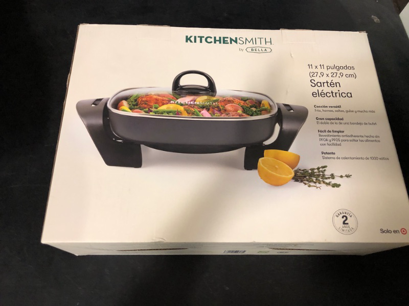 Photo 2 of KitchenSmith by Bella 11x 11" Electric Skillet
