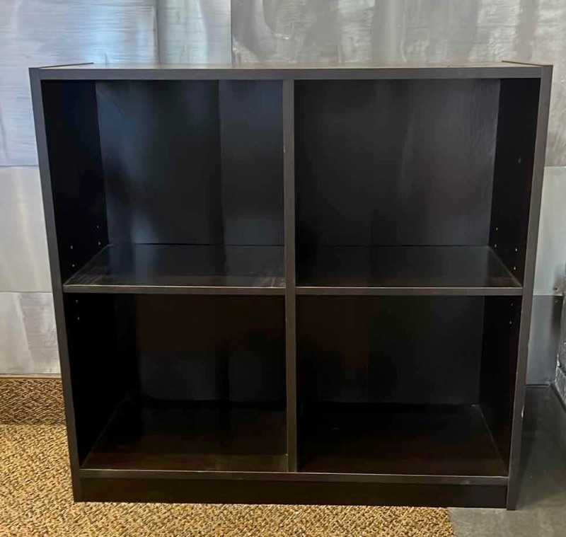 Photo 1 of IKEA BLACK 4 CUBBY SHELF UNIT  31" x 11" H29"