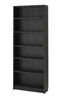 Photo 1 of IKEA BLACK BILLY BOOKCASE (BOOKS SOLD SEPARATELY) 31 1/2" X 11" H79 1/2"