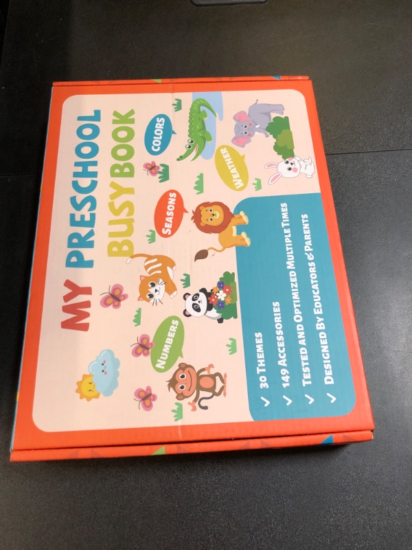 Photo 3 of New Montessori Busy Book for Toddlers Ages 1 2 3 4 5 6 7, 31-Page My Preschool Educational Activity Toys Quiet Book, Kindergarten Early Education Sensory Book, Autism Learning Materials
