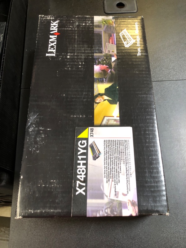 Photo 2 of Lexmark LEXX748H1YG Toner Cartridge Yellow Laser, 10000 Page