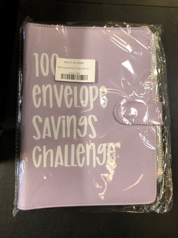 Photo 2 of 100 Envelopes Money Saving Challenge Binder,Easy and Fun Way To Save $5,050, A5 Money Saving Binder for Budgeting Money Saving (Purple)