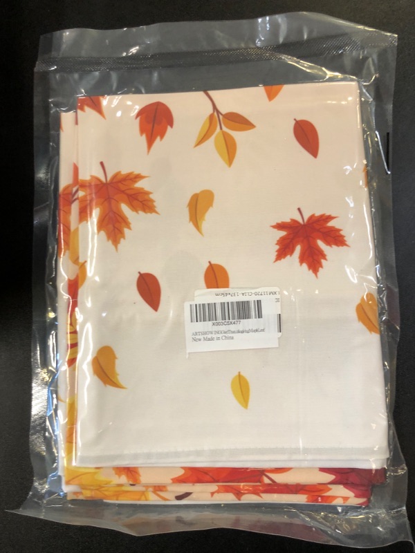 Photo 2 of Give Thanks Valance Curtains for Kitchen or Bathroom, Valances Window Treatment Rod Pocket Drape 54x18inch Light Filtering Living Room Bedroom Decor Autumn Thanksgiving Maple Leaf 54"x18" Fallasg6528