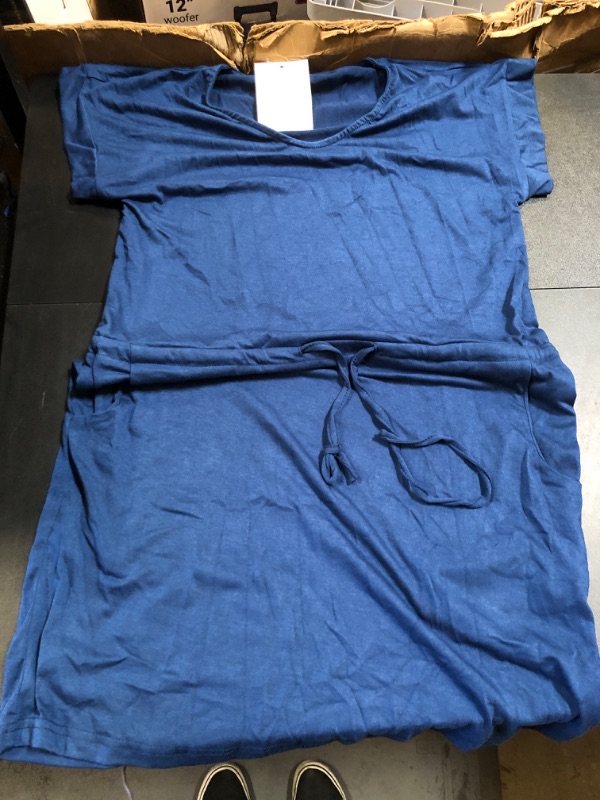Photo 1 of Women's Tshirt Dress Blue Small 