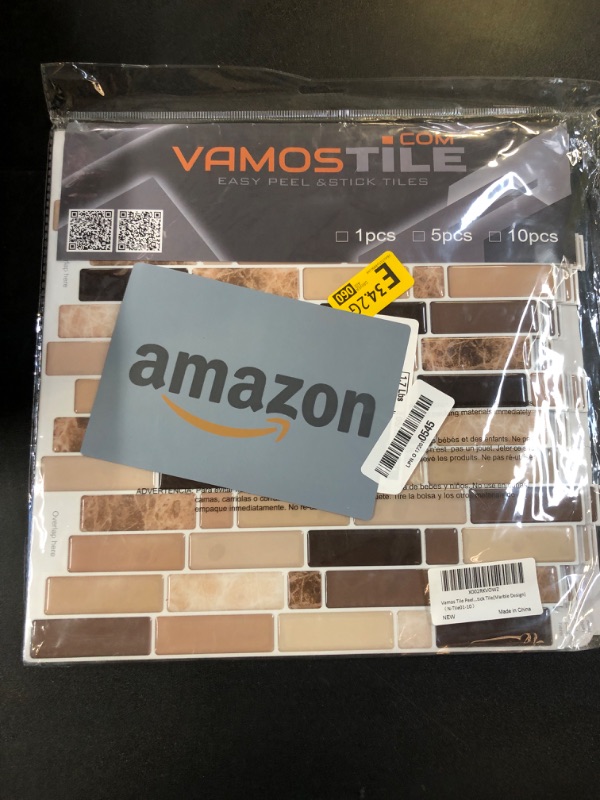 Photo 2 of Upgraded,Vamos Tile 10-Sheet Peel and Stick Backsplash Tile,11.8"x10.8" Premium Stick On Kitchen Backsplash Peel and Stick Tile(Marble Brown)
