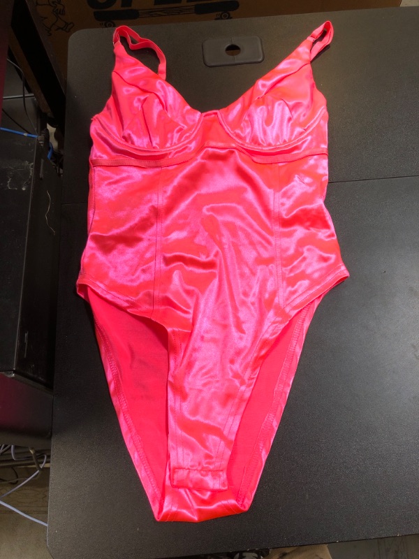 Photo 1 of Neon Pink One Piece Bodysuit Medium 