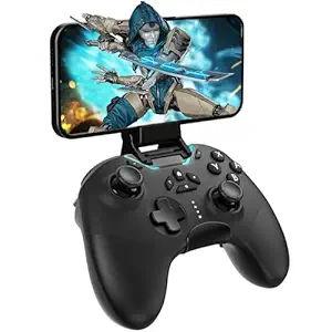 Photo 1 of Bluetooth Controller for Switch/PC/iPhone/Android/Apple Arcade MFi Games/TV/Steam, Pro Wireless Game Controller Remote Gamepad with Phone Clip with Lock Speed/6-Axis Gyro/Dual Motors/Turbo/Switch Key
