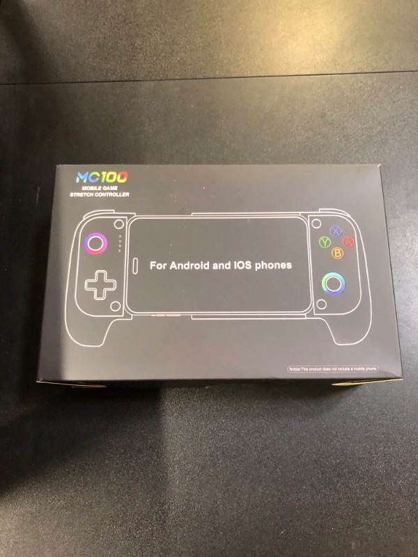 Photo 1 of Wireless Mobile Gaming Controller for iPhone/Android, Phone Game Controller Support Phone Case, RGB Light Hall Joystick, Turbo, Mobile Gaming Gamepad
