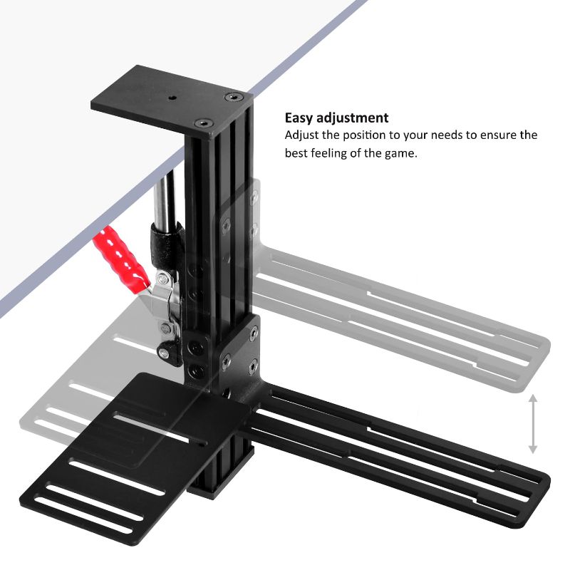 Photo 1 of Racing Sim Shifter & Handbrake Desk Mount Clamp Compatible with Logitech G Driving Force, Thrustmaster TH8A, TH8S, TSSH, USB Handbrake (14/16/64 Bit) & G29/920/923, T248/300/500 Wheels (ONLY Clamp)
