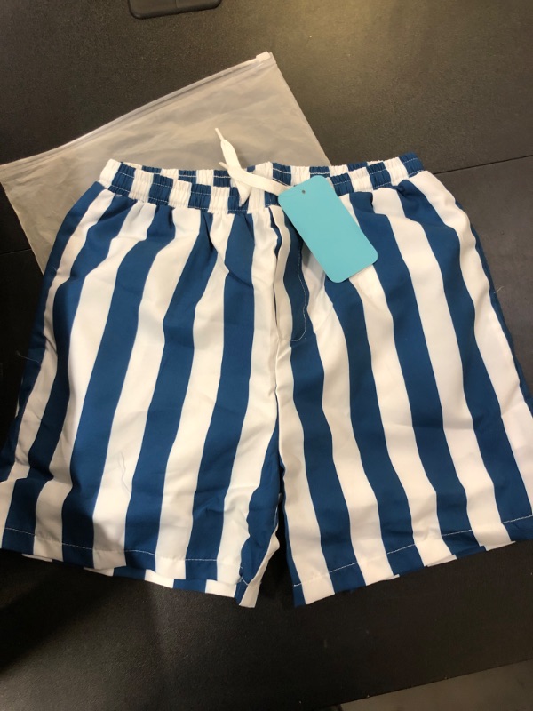 Photo 2 of IFFEI Family Matching Swimwear One Piece Bathing Suit Striped Hollow Out Monokini Mommy and Me Beachwear Boys 8-9 Years Blue