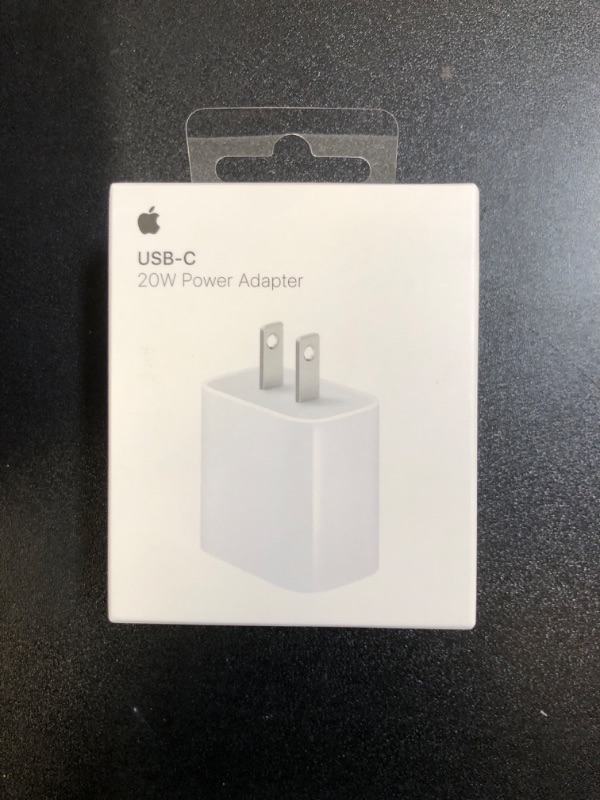 Photo 2 of Apple 20W USB-C Power Adapter - iPhone Charger with Fast Charging Capability, Type C Wall Charger