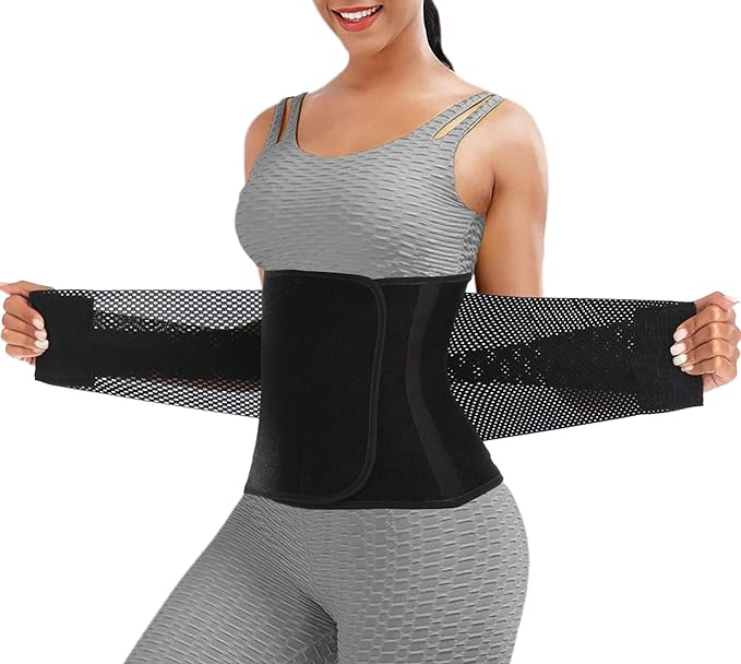 Photo 1 of ChongErfei Waist Trainer Belt for Women Man - Waist Trimmer Weight Loss Ab Belt - Slimming Body Shaper Large 