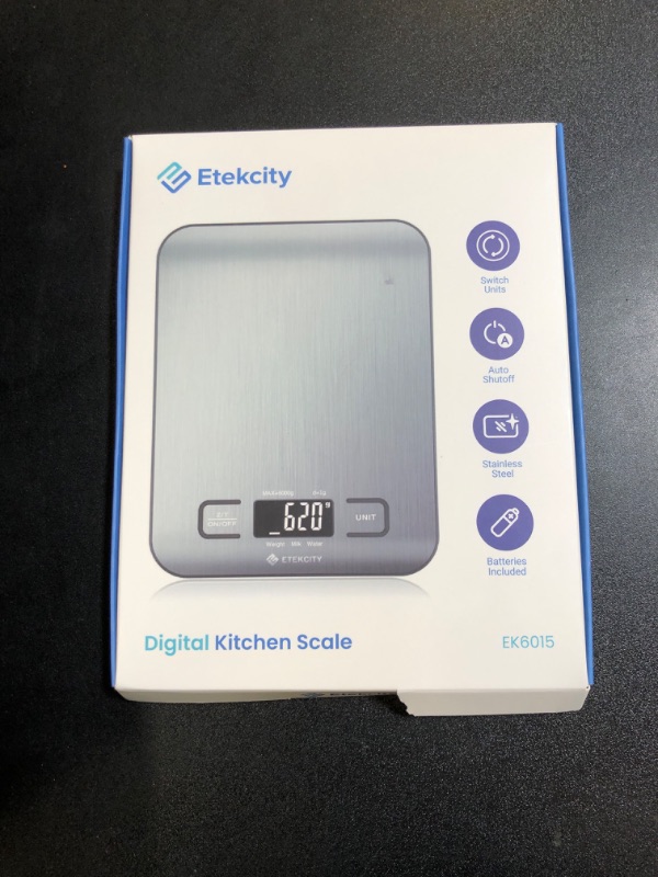 Photo 3 of Etekcity Food Kitchen Scale, Digital Grams and Ounces for Weight Loss, Baking, Cooking, Keto and Meal Prep, Small, 304 Stainless Steel