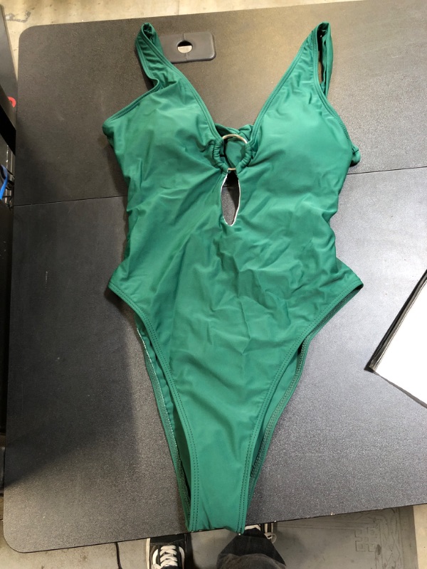 Photo 1 of Green One Piece Bathing Suit Medium 