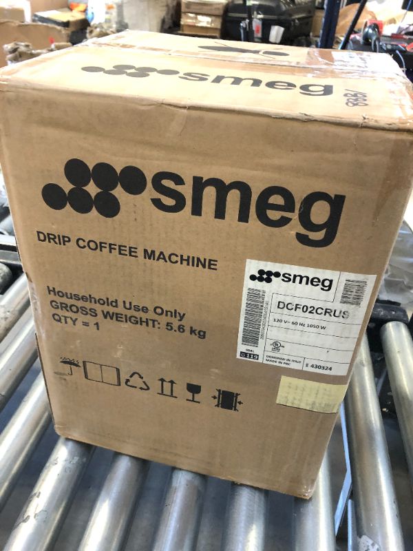 Photo 3 of Smeg Retro Style Coffee Maker Machine, 17.3 x 12.8 x 11.3, Cream
