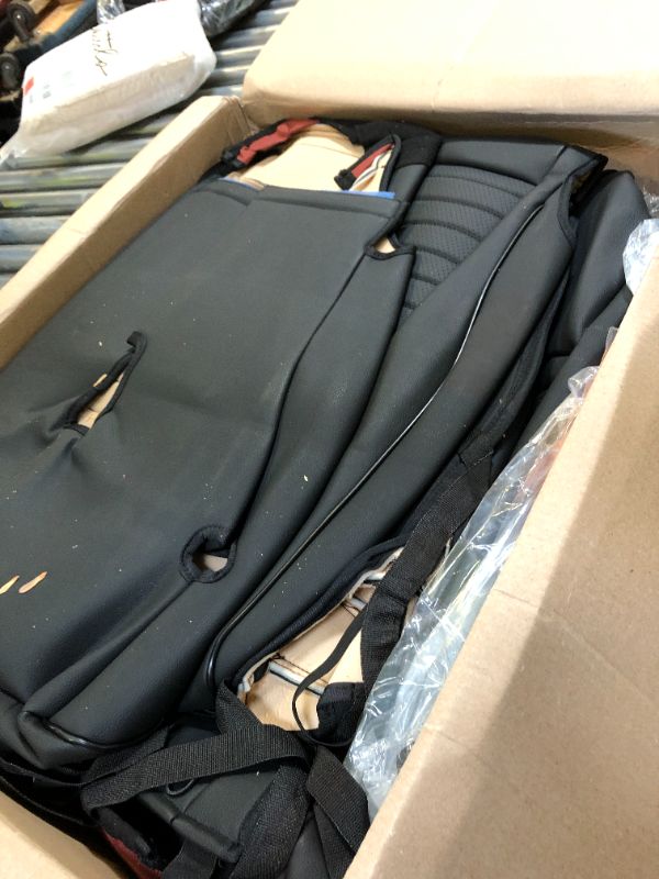 Photo 2 of EKR Custom Fit XV Crosstrek Car Seat Covers for Select Subaru Crosstrek 2018 2019 2020 2021 2022 2023 - Full Set,Leather (Black)

