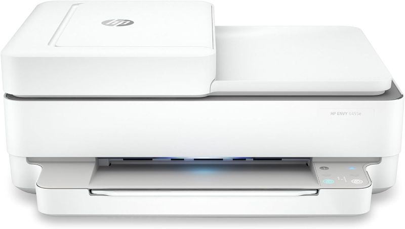 Photo 1 of HP ENVY 6455e Wireless Color Inkjet Printer, Print, scan, copy, Easy setup, Mobile printing, Best for home, Instant Ink with HP+ (3 months included),white

