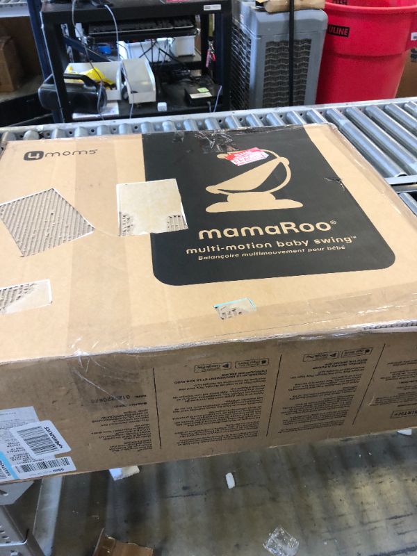 Photo 1 of 4moms MamaRoo Multi-Motion Baby Swing, Bluetooth Baby Swing with 5 Unique Motions, Grey Gray