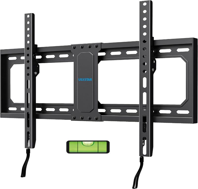Photo 1 of Fixed TV Wall Mount for 37-82 Inch TVs, Low Profile TV Mount Fits 16", 18", 24" Studs, Wall Mount TV Bracket with Quick Release Lock, Max VESA 600x400mm, Holds up to 132 lbs by USX STAR

