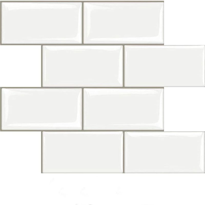 Photo 1 of STICKGOO 10-Sheet Peel and Stick Subway Tile, Stick on Tiles Backsplash for Kitchen & Bathroom in White (Thicker Design)

