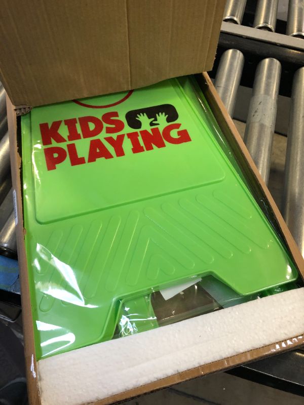 Photo 2 of Slow Sign for Kids - Children at Play Safety Signs Bundle - Slow Kids at Play Sign for Street with Reflective Tape - 2 Pack Green Green 2 Pack