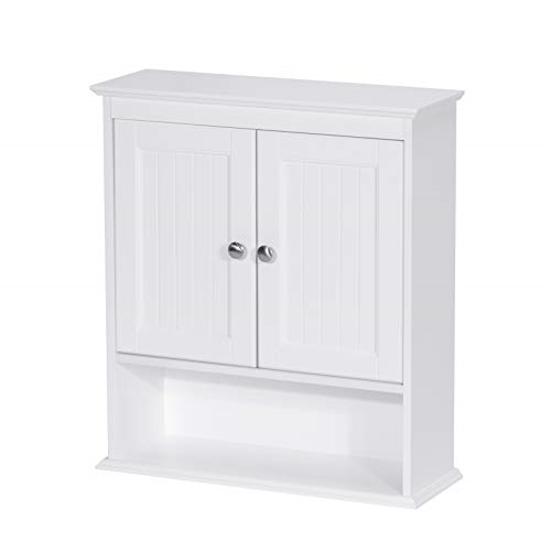 Photo 1 of Spirich Home Bathroom Cabinet Wall Mounted with Doors, Wood Hanging Cabinet, and

