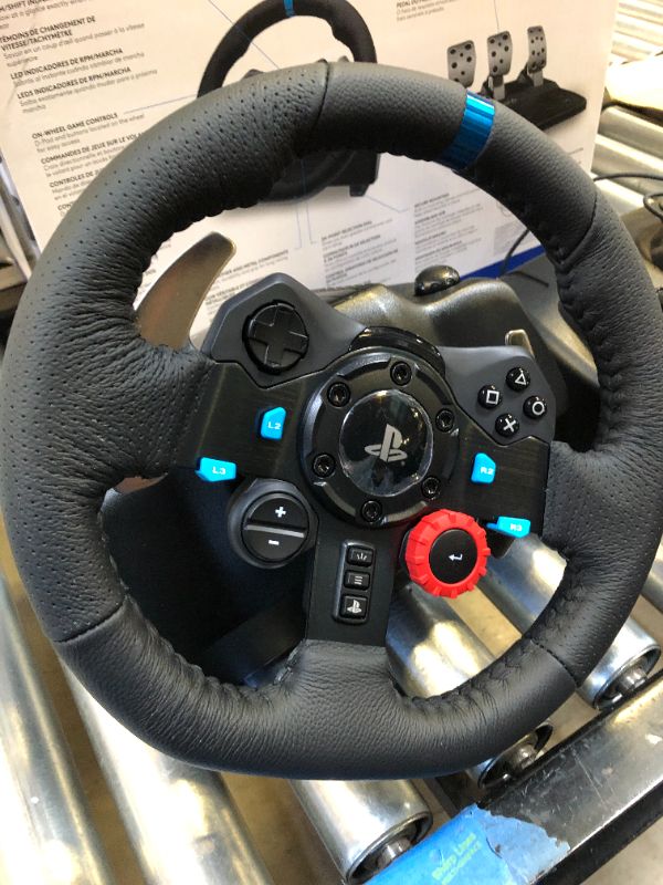Photo 2 of Logitech G Dual-Motor Feedback Driving Force G29 Gaming Racing Wheel with Responsive Pedals + Logitech G Astro A30 LIGHTSPEED Wireless Gaming Headset Wheel 