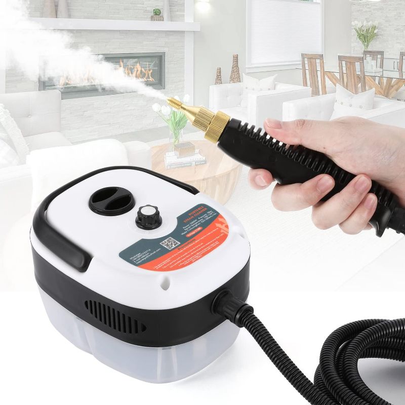 Photo 1 of Hapyvergo 2500W Handheld Steam Cleaner High Pressure Steamer for Cleaning for Grout Tile Hand Held Portable Steamer Cleaner for Car Auto Small Mini Power Cleaning Steamer High Heat for Home
