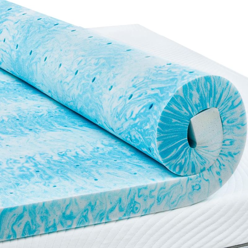 Photo 1 of  Memory Foam Mattress Topper, Cooling Gel - UNKNOWN SIZE 