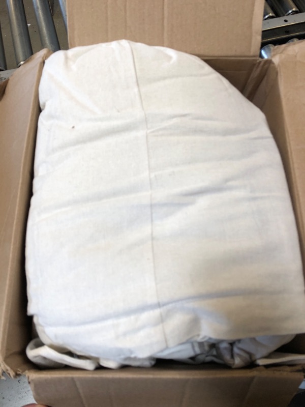 Photo 1 of Lush Decor Farmhouse Stripe 3 Piece Reversible Comforter Bedding Set, Full/Queen, Gray Gray Full/Queen Comforter Set