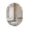 Photo 1 of 24 in. W x 36 in. L Single Beveled Edge Bath Wall Vanity Mirror
