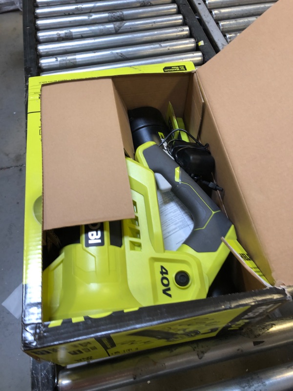 Photo 2 of RYOBI 40V 110 MPH 525 CFM Cordless Battery Variable-Speed Jet Fan Leaf Blower with 4.0 