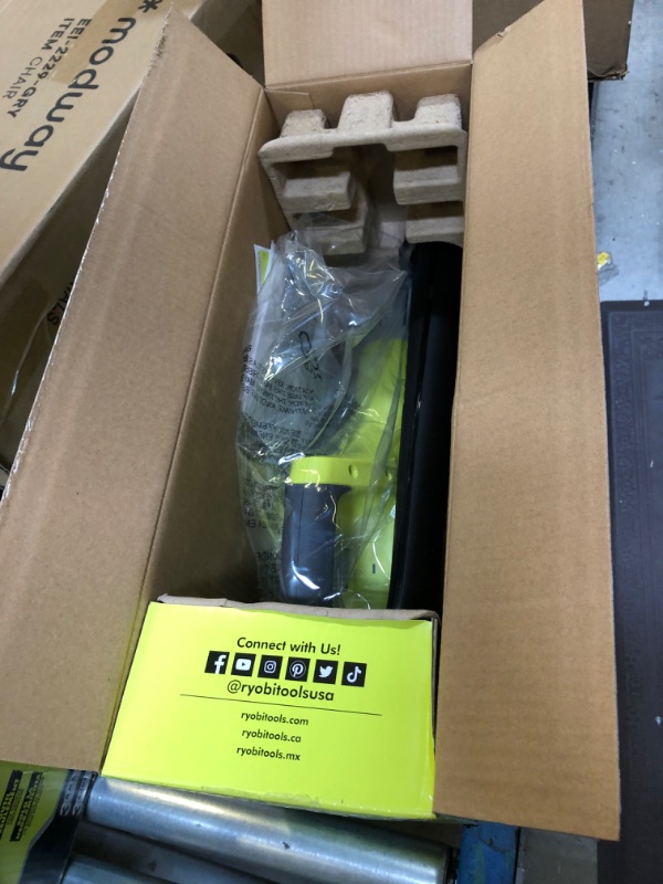Photo 2 of Ryobi ONE+ 120 MPH 18-Volt Lithium-Ion Cordless Hard Surface Leaf Blower/Sweeper - Battery and Charger Not Included