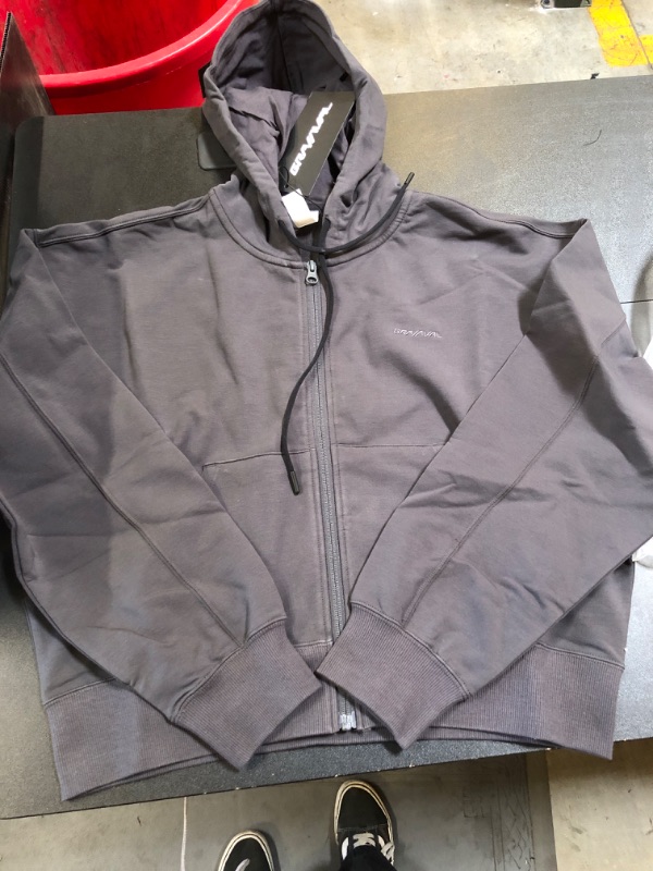 Photo 1 of Women's Grey Zip Up Jacket Large 