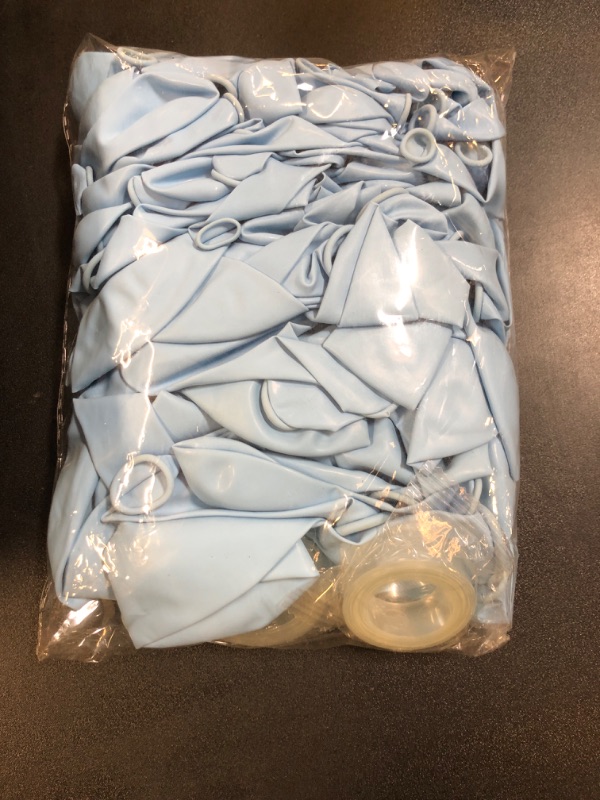 Photo 1 of 129pcs Blue Latex Balloons Garland Arch Kit Different Sizes 18 12 10 5 Inch Party Balloon Kit with Ribbon and Glue Decorations Wedding Birthday Anniversary Holiday Graduation Baby Shower Party