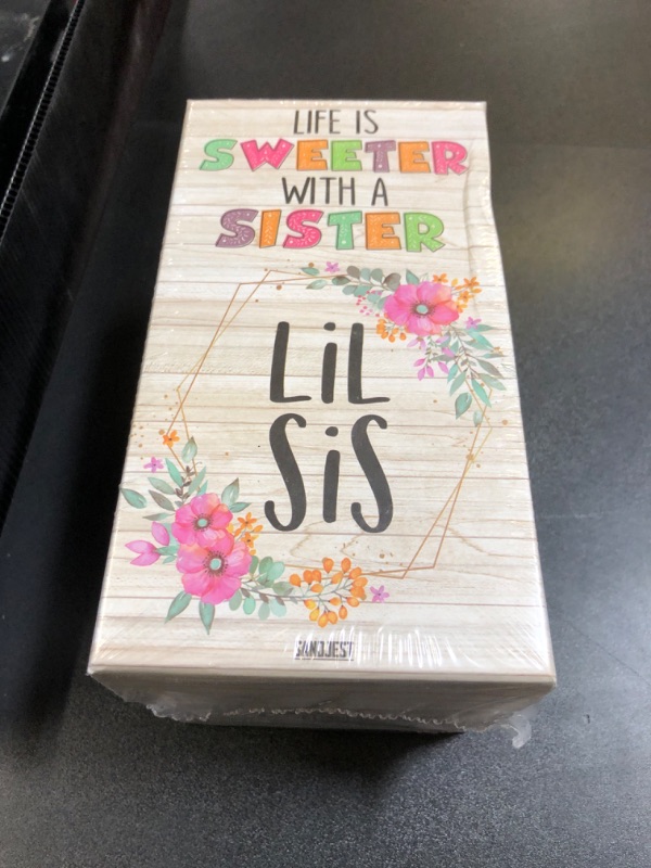 Photo 1 of SANDJEST Sister Birthday Gifts from Sister Tumbler | Life is Sweeter with a Sister Lil Sister- 20oz Stainless Steel Insulated Travel Mug for Sissy | Christmas Tumblers Gifts from Brothers, Sisters Vintage - Lil Sis