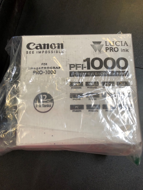 Photo 2 of Canon PFI-1000 12 Ink LUCIA PRO Pack for imagePROGRAF PRO-1000 #