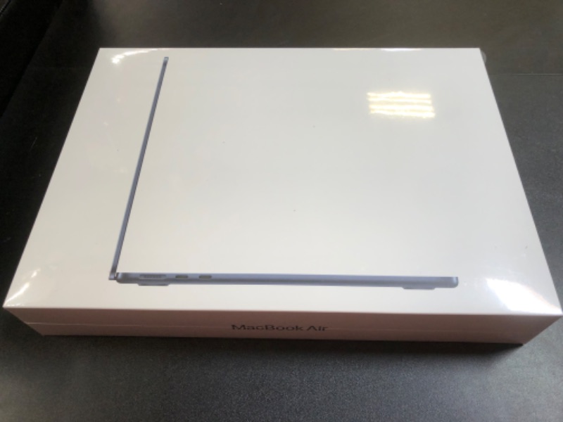 Photo 2 of Apple 2022 MacBook Air Laptop with M2 chip: 13.6-inch Liquid Retina Display, 8GB RAM, 256GB SSD Storage, Backlit Keyboard, 1080p FaceTime HD Camera. Works with iPhone and iPad; Midnight Midnight 256GB