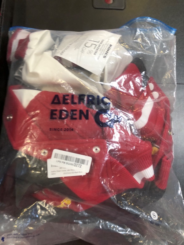 Photo 1 of Aelfric Eden Women's Varsity Baseball Jacket Oversize Vintage Harajuku Patchwork Unisex College Coats Small