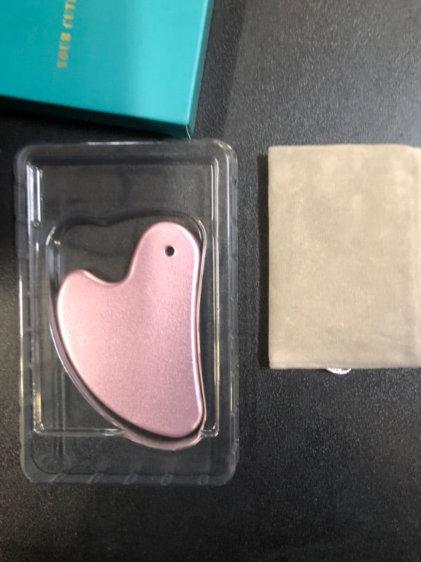 Photo 1 of Gua Sha Facials Tools Aluminum Alloy Gua Sha Tighten Skin Heart Massage Guasha Beauty Tools for Body Face Eyes Neck Beauty Tools Lymphatic Drainage Massager