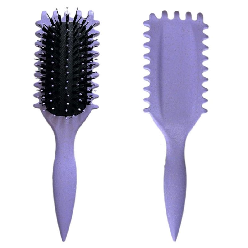 Photo 1 of USE STOCK PHOTO AS REFERENCE, ,COLOR IS DARK PURPLE // Curl Defining Brush, Curly Hair Brush, 2024 Best Curl Define Styling Brush for Curly Hair, Shaping and Defining Curls for Women Men to Reduce Pulling and Curl Separation (Dark Purple)