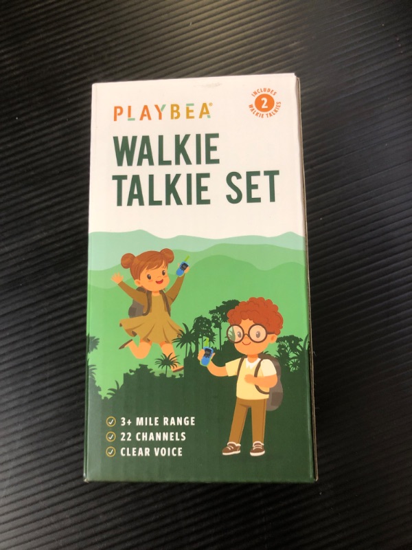 Photo 3 of SEALED // Walkie Talkies for Kids - 22 Channels - 3 Miles Range Kids Walkie Talkie for Kids | Walkie Talkie Kids Toys for Kids | Girl Toys for Girls Toys | Boy Toys for Boys Toys | Kids Walkie Talkies 2 Pack Blue