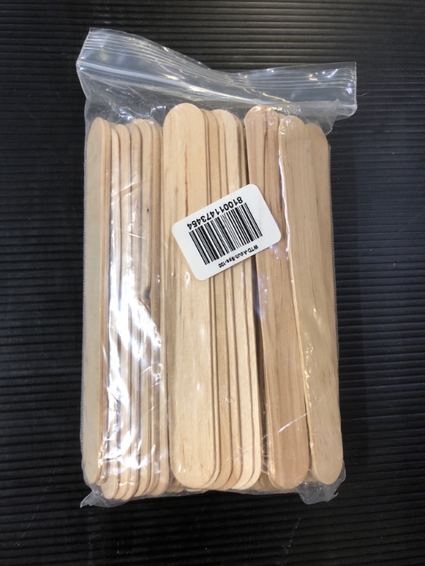 Photo 1 of Spa Stix Large Jumbo Waxing Sticks - 6" x 3/4", Pack of 100 Jumbo Sticks 100 Count (Pack of 1) Large Waxing Sticks