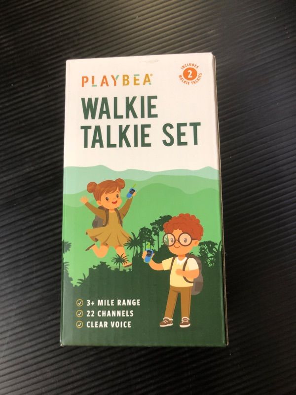 Photo 3 of ++SEALED++ Walkie Talkies for Kids - 22 Channels - 3 Miles Range Kids Walkie Talkie for Kids | Walkie Talkie Kids Toys for Kids | Girl Toys for Girls Toys | Boy Toys for Boys Toys | Kids Walkie Talkies 2 Pack Blue