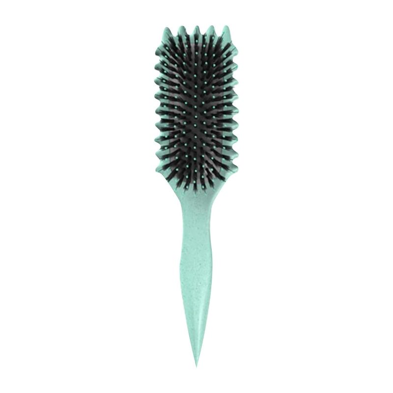 Photo 1 of Curl Defining Brush, Curly Hair Brush, 2024 Best Curl Define Styling Brush for Curly Hair, Shaping and Defining Curls for Women Men to Reduce Pulling and Curl Separation (Green)